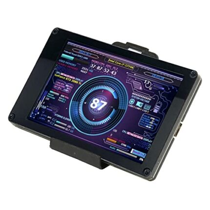Zunate PC Temperature Display Screen, 3.5 Inch IPS LCD Screen AIDA64 PC CPU RAM Data Sensor Panel Real Time Monitoring Computer Temp Monitor, for
