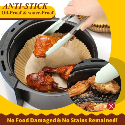 DJEIZME Air Fryer Liners,Air Fryer Paper Liners,Air Fryer Accessories,Oil Proof,Waterproof,Suitable for Air Fryer Steamer,Microwave Oven, 50PCS