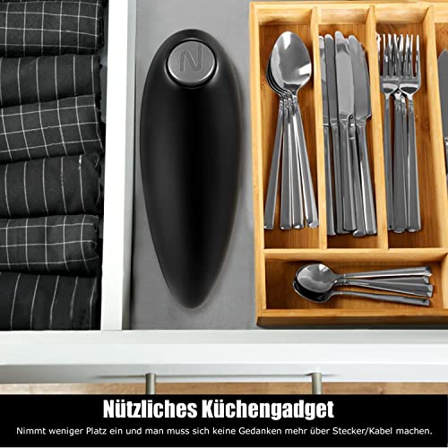 Electric Can Opener, Electric Tin Openers for Arthritic Hands Has A One-button Switch, Which Is Safe to Use And Does Not Hurt Hands, Automatic Ca