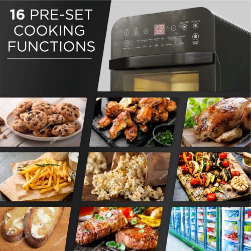 DMD | 16-In-1 12L Digital Air Fryer Oven with Rapid Air Circulation, 60 Minute Timer, 1800W | Dehydrate, Bake, Rotisserie, Oil Free Healthy Eatin