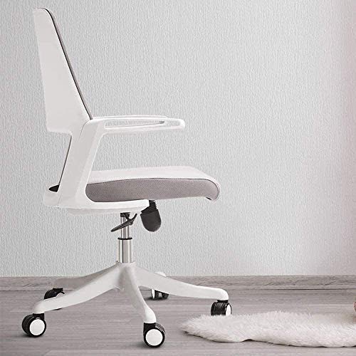 LXXSH Office Chair Back Chair Simple Modern Home Mesh Breathable Office Lift Staff Chair Conference Chair (Color : Gray)