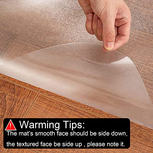 Office Chair Mat for Hardwood Floor,36" x 48" Clear Chair Mat Desk Chair Mat Transparent Hard Floor Chair mats for Home and Office