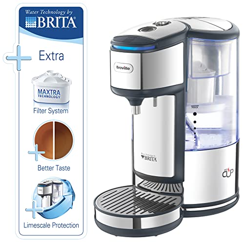 Breville BRITA HotCup Hot Water Dispenser | With integrated water filter | 3kW Fast Boil & Variable Dispense | 1.8L | Energy-efficient use | Stai