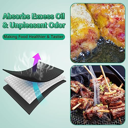 Enhon 20 Pcs Filter Compatible with Instant/Vortex Plus 6 Quart Air Fryer, Filters Replacement Accessories Compatible with Instant 6 Qt for Odor