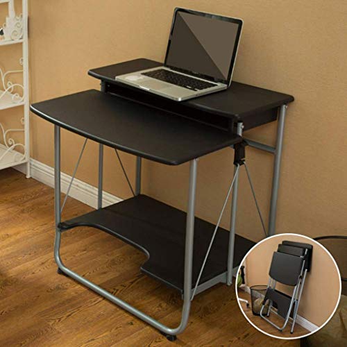 NXYJD Height Sit Stand Workstation, Mobile Standing Desk, Stand Up Computer Desk with Dual Surface for Home Office