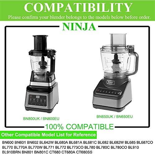 Chopping Blade Compatible with Ninja Food Processor and Blender with Auto-iQ BN800UK BN650UK, Nutri Ninja Extractor Blade Replacement Part for 1.