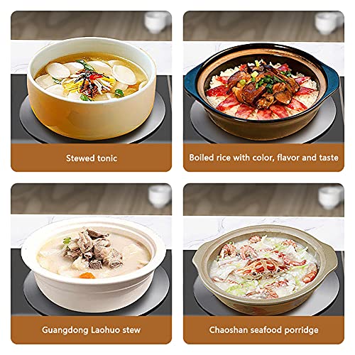 Heat Diffuser for Induction Hob,Heat Diffuser Induction Plate,Induction Adapter Plate with Separable Handle,Ceramic Pot Stainless Steel Heat Diff