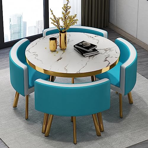 Office Reception Room Club Table and Chair Set Reception Table and Chair Combination Negotiation Table Office Shops Meetings Small Round Tables O