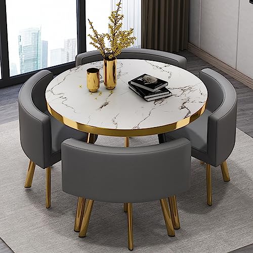 Office Reception Room Club Table and Chair Set Reception Table and Chair Combination Negotiation Table Office Shops Meetings Small Round Tables O