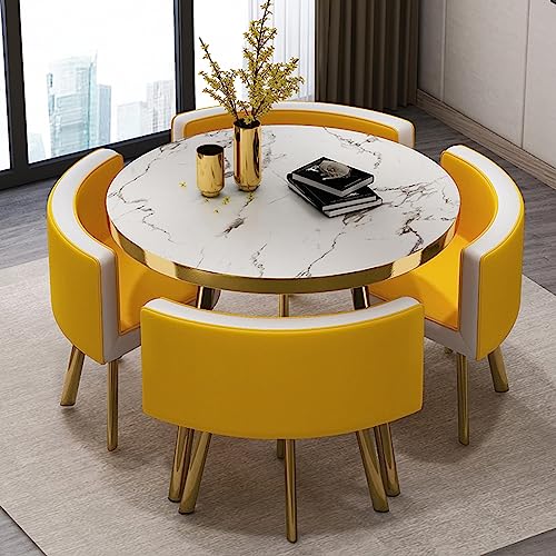 Office Reception Room Club Table and Chair Set Reception Table and Chair Combination Negotiation Table Office Shops Meetings Small Round Tables O