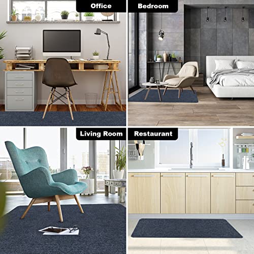 Office Chair Mat for Hardwood Floor, 55"x35" Computer Gaming Rolling Chair Mat Low-Pile Floor Protectors, Anti-Slip Computer Chair Mats for Home