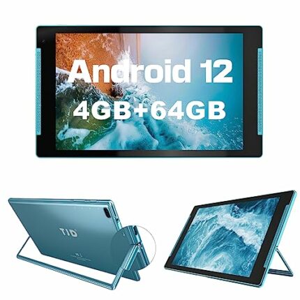 10 inch Tablet Android Tablets with Stand, 4GB RAM 64GB ROM (512GB Expandable Storage),6000mAh Battery, HD IPS Screen, 2.0MP Front+8.0MP Rear Cam
