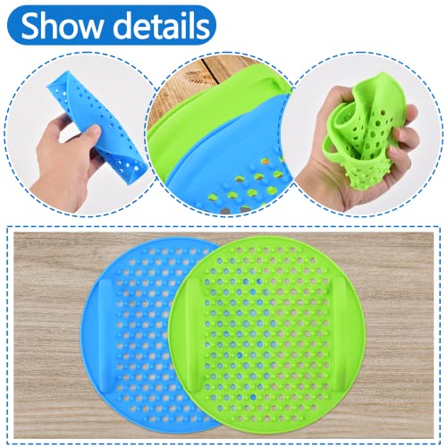 Air Fryer Liners Reusable, 7inch Silicone Air Fryer Liner with Handle, Round Silicon Air Fry Liner,Non-Stick Air Fryer Silicone Liners Mats,Heat