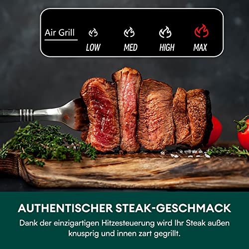 CHEFREE Health Grill and Air Fryer, 6L Large Capacity, 6-in-1 Smart XL Multicooker, Griddle, Roast, Bake & Broil and More, Smokeless, Oiless, Dis