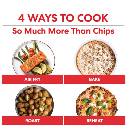 Instant Vortex Digital Single Drawer Air Fryer with Easy to Use 4 Smart Programmes - Air Fry, Bake, Roast and Reheat Capacity, Non-Stick and Dish