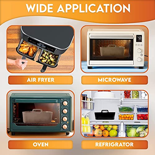 Ninja Silicone Liner 6 PC set & Cookbook 2023 EXTRA DURABLE Version By SIMPLYFRY Silicone Liner, Mitts, Brush & eBook