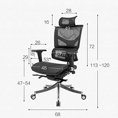 WALNUT Office Chair - Ergonomic Chair Computer Chair Home Chair Waist Comfort Comfortable sedentary Office Chair Back mesh Chair Swivel Chair