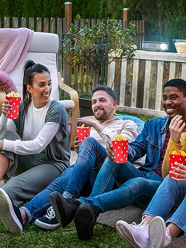 Furuising 40Pcs Mini Popcorn Boxes, Red Popcorn Bags for Party, Reusable Small Popcorn Box, Paper Candy Containers Bucket for Movie Night Birthda