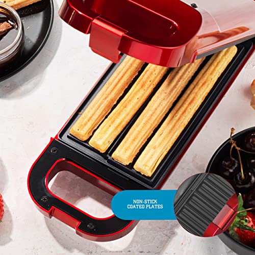 American Originals EK4502AOAR Churro Maker - Non-Stick Easy Clean Dessert Snack Machine, Make 4 Churros in Approx 10 Minutes, Fresh Healthy Spani