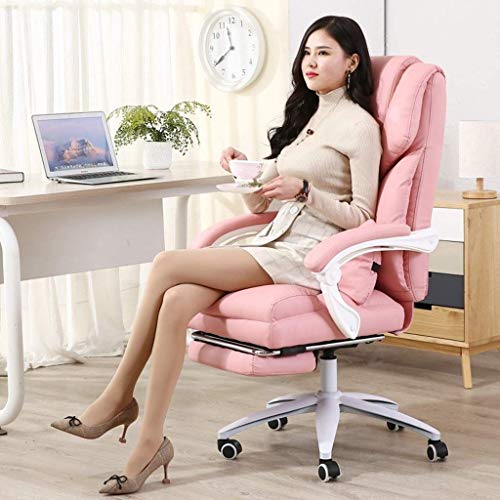 N/A High Back Office Executive Chair Conference Leather Desk with Padded Armrests,Adjustable Ergonomic Swivel Task Chair with Lumbar Support (Col