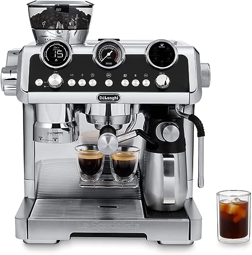 De'Longhi La Specialista Maestro EC9865.M Cold Brew Coffee, Manual Coffee Machine, Cold Extraction Technology, Smart Tamping Station, 8 Hot & Col