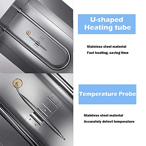 Fayelong Chocolate Tempering Machine Melting Pot Electric Auto Chocolate Heater Liquid Warmer Stainless Steel 6L Capacity 2 Tanks Commercial Home