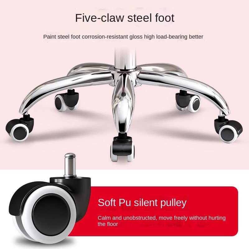 WALNUT Chair Home Backrest Comfortable Long-Sitting Office Chair College Student Girl Dormitory Study Chair Makeup Chair (Color : Argento, Size :