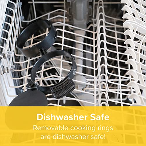 Drew & Cole - Electric Breakfast Sandwich Maker - Grilled Sandwich Toastie Maker - With Egg Cooker Ring - Easy To Clean Non-Stick Cooking Plates