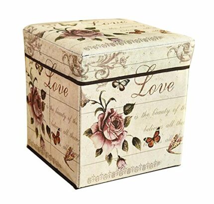 Black Temptation Folding Storage Stool Multifunctional Storage Chair Toy Storage Box-B2