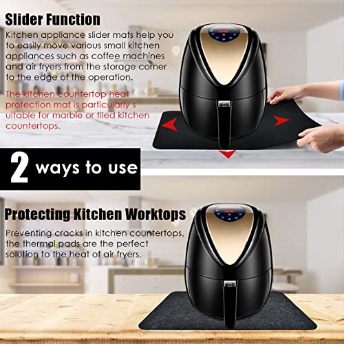 Heat Resistant Mat, TMBMLPP 2Pcs Heat Resistant Mat for Air Fryer, Kitchen Appliance Non-Slip Mat, Air Fryer Mat,Air Fryer Heat Resistant Mat, Ki