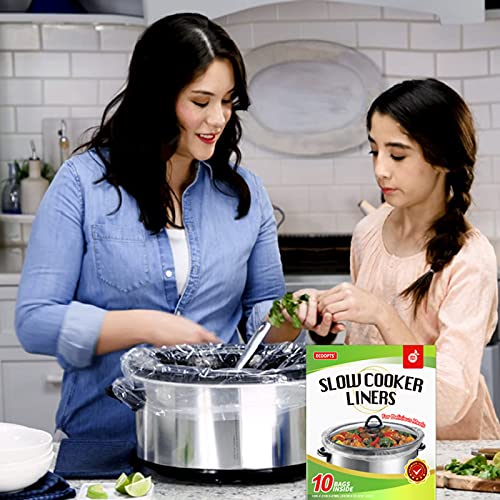 ECOOPTS Slow Cooker Liners by ECOOPTS | Small Cooking Bags Fit 1-3 Quarts (10)