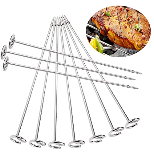 Air Fryer Skewer Rack, 6 Quart Stainless Steel Grills Rack for Air Fryer, Kebab Stand Accessories for Ninja Air Fryer
