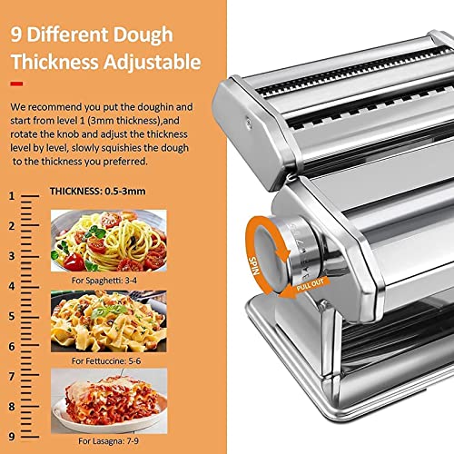 AMOS 3 in 1 Heavy Duty Stainless Steel Professional Fresh Pasta Lasagne Spaghetti Tagliatelle Make