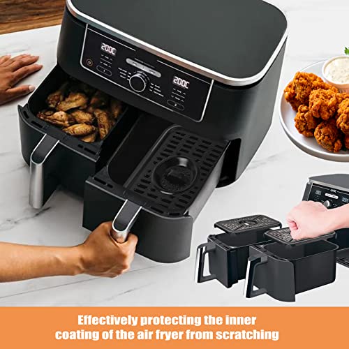 Air Fryer Replacement Parts, 8 Pieces Heat Resistant Food Grade Anti-Scratch Silicone Air Fryer Rubber Feet Tabs Tips Parts Accessories Covers fo