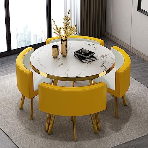 Office Reception Room Club Table and Chair Set Reception Table and Chair Combination Negotiation Table Office Shops Meetings Small Round Tables O