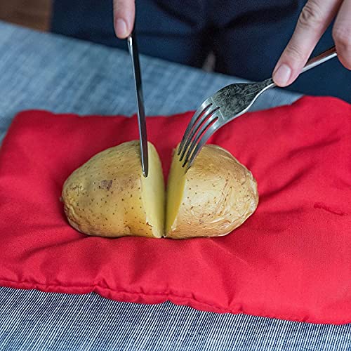 MonLiya 2 Pcs Microwave Potato Cooker Bag Tortillas Cooker Bag Washable and Reusable Bag Perfect Potatoes Just in 4 Minutes