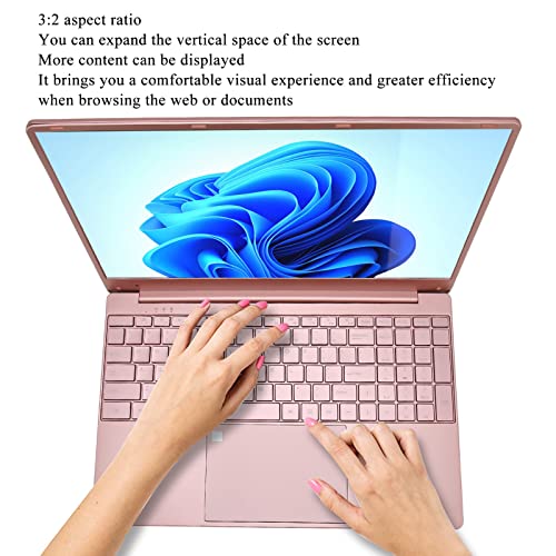 Aeun 15.6 Inch HD Laptop 16GB RAM 256GB ROM Laptop 100-240V N5095 Multi Interface Processor for Business (16+256G UK Plug)