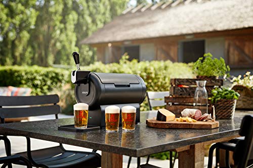 Beerwulf The SUB Compact Black UK | Draught Beer Tap for Home by Krups | 2L (Black)