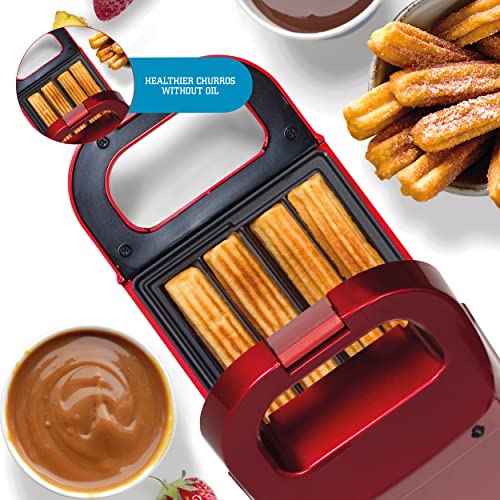 American Originals EK4502AOAR Churro Maker - Non-Stick Easy Clean Dessert Snack Machine, Make 4 Churros in Approx 10 Minutes, Fresh Healthy Spani