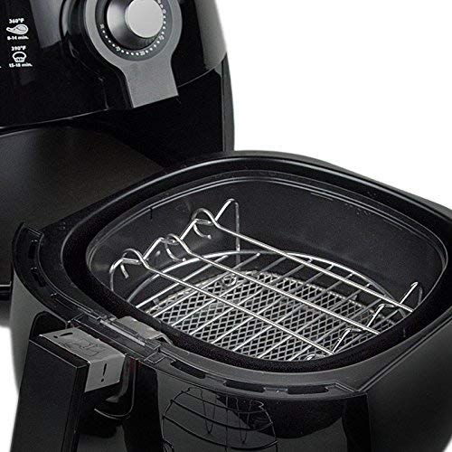 Domeilleur 5-Set Air Fryer Accessories for Gowise Phillips Cozyna Fit 3.7-5.8QT with Cake Barrel, Pizza Pan, Metal Holder, Grill Rack, Silicone M