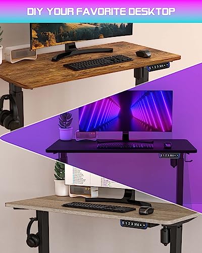 Subhtoh Electric Standing Computer Desk Frame for Home Office Table Leg, Adjustable Height Stand Up Desk Base with Memory Controller,Sit Stand De