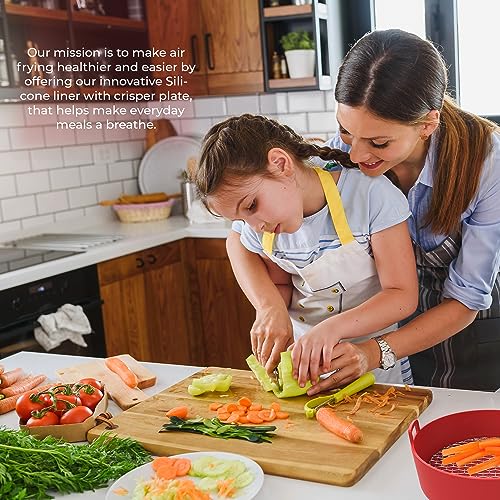 DoubleUCooking-Air Fryer Liner- Air Fryer Silicone Liners- reusable silicone air fryer liners- Airfryer Liners- Silicone Air Fryer Liners- Silico