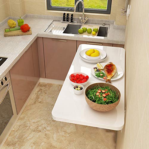 RXBFD Folding Wall-Mounted Drop-Leaf Table Wall Mounted Drop Leaf Table Folding Wall Table,Kitchen Dining Table, Home Office Computer Desk Childr