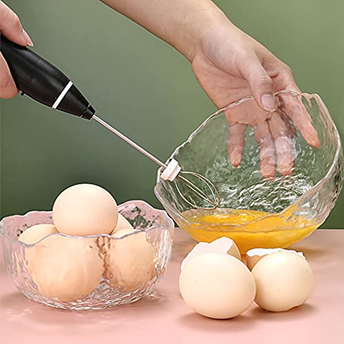 Hand Mixer, Electric Whisk, Mini 3 Speed Portable Small Blenders, Food Collection Cake Mixer for Baking, Stainless Steel Dough Whisk Kneaders for