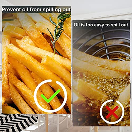 FANTESI 2 Pcs Air Fryer Silicone Liner, 6.3 Inch Round Silicone Baking Pan Air Fryer Paper Liners Replacement Round Silicone Mats Air Fryer Baske