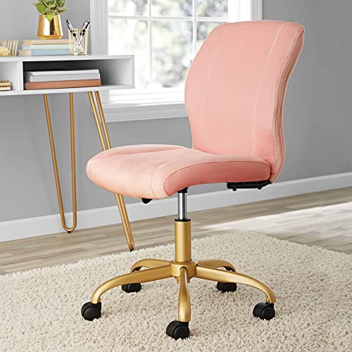 LXXSH Adjustable Swivel Task Chair Plush Velvet Office Chair