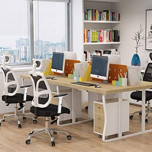 n/a Black Office Chair with Arms and Back Support Executive Adjustable Computer Chair Swivel Ergonomic Desk Chair Comfy Padded for Office/Home/Be
