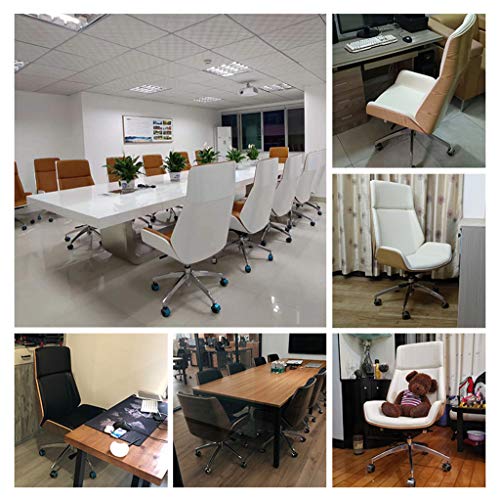 office chair gaming chair computer chair Ergonomic Office Chair High Back, Wooden and Microfiber Leather Seat Adjustable Height Computer Desk Cha