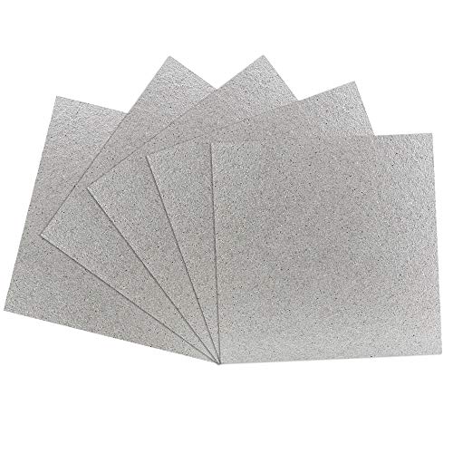 BUZIFU 5 Pcs Microwave Oven Mica Plate Sheet Waveguide Cover Universal Mica Foil Microwave Mica Sheet Mica Plate Microwave Oven Repairing Part fo