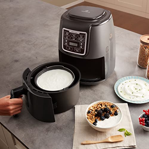 Karaca Air Cook Air Fryer, 2 in 1 Smart Oil Free Oven Cooker, 4 L, 1500W Airfryer with Less Fat Technology, Stew Function, Easy Meals, Circulatio